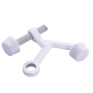 HOWTOOL B300 Cửa Stopper Brushed Nickel Heavy Duty Bản Lề Pin Cửa Dừng Với Cao Su Trắng Bumper Mẹo