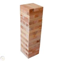 Jeu de jardin personnalisable Tumble Tower avec logo de conception standard Jeu de blocs de couleurs pour enfants