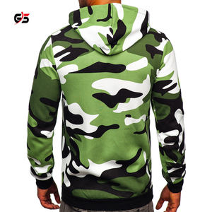 Sudadera con capucha de camuflaje para hombre, prenda deportiva masculina de manga larga con diseño multicolor, logotipo personalizado, servicio OEM, 100% de algodón, de alta calidad - Product Image 2
