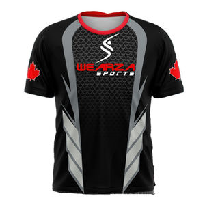 เสื้อซอฟต์บอลผ้าเจอร์ซีย์สำหรับเล่นซอฟต์บอลผ้าเจอร์ซีย์แบบสั่งทำพร้อมโลโก้ทีม - Product Image 1