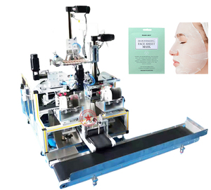 Nhỏ Bán Tự Động Hoàn Toàn Tự Động Chăm Sóc Da Vẻ Đẹp Khuôn Mặt Tấm Mặt Nạ Gấp Gói Điền Đóng Gói Maker Making <span class=keywords><strong>Machine</strong></span> - Product Image 1