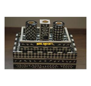 Ramadan nacre bois artisanat plateau Bakhoor brûleur pour la décoration intérieure arabe boîte de rangement encens Oud brûleur cadeau cadeau - Product Image 1