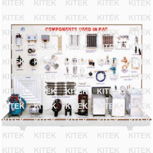 Équipement didactique Kitek KRC-10 pour la formation éducative en génie mécanique, réfrigération, tableau d'affichage, simulateur de laboratoire - Product Image 3