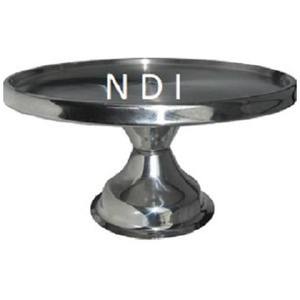 ขาตั้งเค้กโลหะเคลือบเงินดีไซน์โค้งมน 3 ชั้น สำหรับตกแต่งโต๊ะอาหารที่บ้านและโรงแรม - Product Image 4