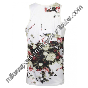 Vente en gros 100% coton sans manches séchage rapide débardeur pour hommes Logo personnalisé impression Fitness Gym sport Stringer Plus Options de taille - Product Image 2