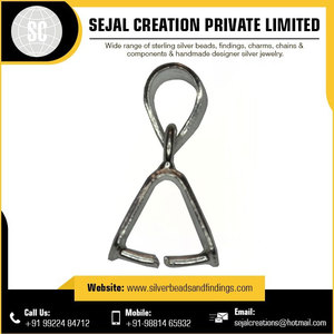 Venta al por mayor de colgantes de plata esterlina de tamaño personalizado, hallazgos de joyería de alta calidad para hacer joyas - Product Image 6