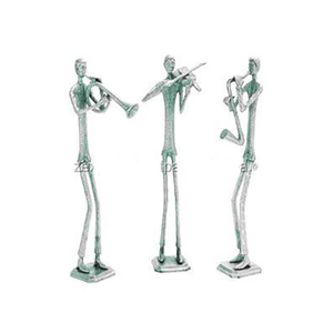 Estatua decorativa de baile de Metal antiguo, escultura, artesanía, figuritas decorativas de Metal hechas a mano - Product Image 1