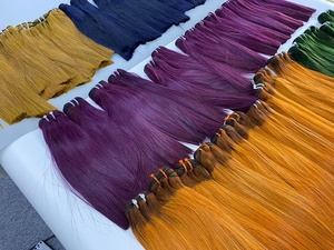 Cabello 100% humano, pelo de Color de alta calidad, sedoso, trama recta, precio de fábrica - Product Image 5