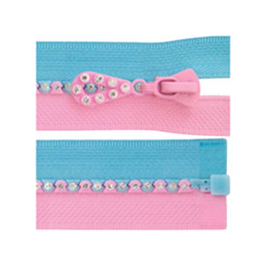 Wholesale Custom plastic Diamond Open-End <b>Zipper</b> Puller with Auto-<b>Lock</b> <b>for</b> Shoes Garments Bags Pillows Home Textiles - Product Image 1