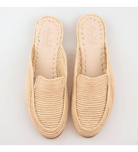 รองเท้าแตะราฟเฟียโมร็อกโก ทำมือ สร้างความสุข - Product Image 1