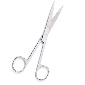 Tijeras quirúrgicas manuales QNQ, instrumento médico recto y afilado de acero inoxidable - Product Image 3