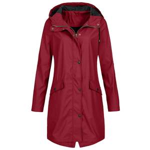 non branded <b>Rain</b> <b>Jacket</b> Hooded Breathable Lightweight - Product Image 1