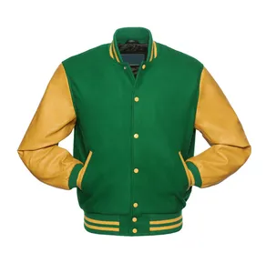 남자, 여자, 가죽 소매를 가진 아이 Varsity 재킷 Letterman 재킷 도매 공백 2022 소년 아이 겨울 동안 야구 재킷