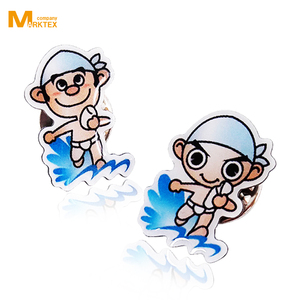 Cheap Custom Gold-Plated Metal <b>Badge</b> with UV Printing - Product Image 2