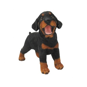 थोक गृह सजावट राल Rottweiler पिल्लों इनडोर Polyresin कुत्ते मूर्तियों पशु मूर्तिकला घर सजावट कृत्रिम 7-15 दिनों - Product Image 6