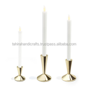 เชิงเทียนทองเหลืองขัดเงาสำหรับงานแต่งงานและของตกแต่งบ้านสำหรับของขวัญคริสต์มาส-ผลิตภัณฑ์อเมซอน - Product Image 1