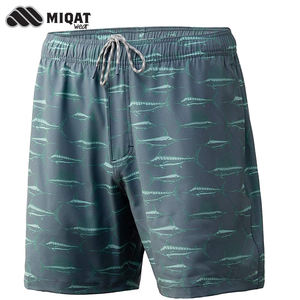 Short de bain à taille élastique et à séchage rapide de 5.5 pouces pour hommes, short de pêche en plein air personnalisé en gros - Product Image 4