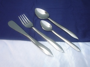 Ensemble de couverts en acier inoxydable fantaisie chaude Portable voyage Camping couverts de qualité alimentaire en acier inoxydable fourchette couteau fantaisie brillant polonais - Product Image 4