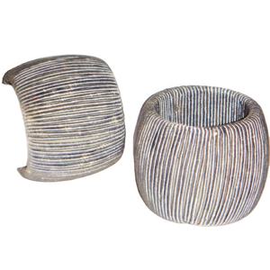 Anneau de serviette en rayonne écologique, couleur gris, design moderne et luxueux, parfait pour les mariages et les fêtes, élégant porte-serviettes, décoration stylée - Product Image 1