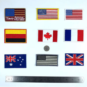 Badge brodé avec drapeau campagnard pour vêtements, patchs européens, américains, allemagne, royaumes, France et Canada, vente en gros, 1 pièce - Product Image 4