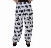 Pantalon Harem unisexe, style bohème, Aladdin, Secret Santa, éléphant, yoga, hippie, Ali baba, élastique, pour hommes et femmes