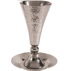 Gobelet plissé en argent massif, haut et martelé, pour enfants, tasse en métal, convient pour les collations et les plats de vacances - Product Image 3