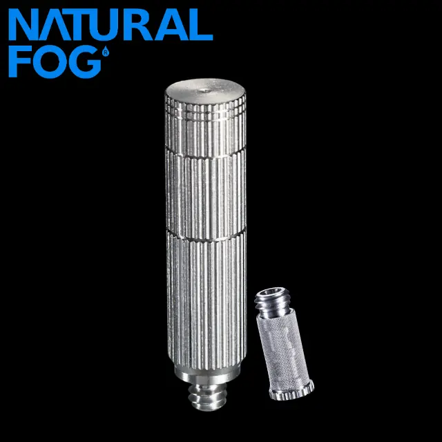 Bico de pulverização natural antigotejamento, bico de aço inoxidável para controle de temperatura de neblina