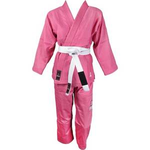 Nouvelle conception 100% coton Logo personnalisé Vente en gros Combinaison de Taekwondo en coton Uniforme de karaté Uni élégant Uniforme de karaté rose - Product Image 5