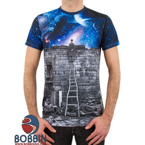 เสื้อยืดผู้ชายพิมพ์ลายซับลิเมชันว่างสำหรับงาน OEM ตามสั่ง - Product Image 1