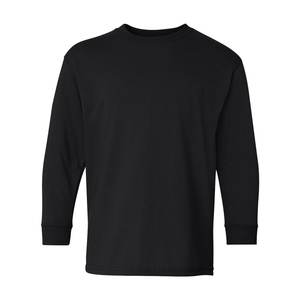 Couleur noire 100% Coton Manches Longues O Cou Prix de Gros Design Personnalisé T-shirt Pour hommes De Bangladesh - Product Image 3