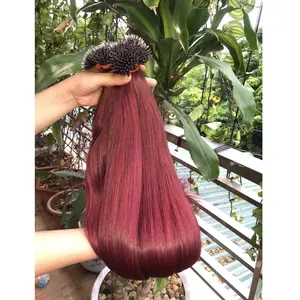 Color Pink Hair Bulk Virgin Indian Hair Bulk Wholesale (hot)