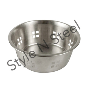 Bread <b>Basket</b> Stainless Steel Bread Fruit <b>Basket</b> Snacks <b>Large</b> Stocked <b>Storage</b> Holder Decorative Bowl Stand <b>for</b> Vegetables - Product Image 1