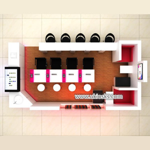 Kiosque <span class=keywords><strong>de</strong></span> Salon <span class=keywords><strong>de</strong></span> <span class=keywords><strong>manucure</strong></span>, mobilier <span class=keywords><strong>de</strong></span> détail moderne, taille et couleur à personnaliser, modèle 2020 - Product Image 6