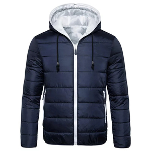 Best Top New Design OEM Customized Wholesale Winter Ultra <b>Light</b> Men's Puffer <b>Jacket</b> Hooded Eco-Friendly Quick Dry Reversible - Product Image 1