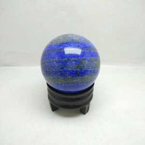 Esfera de Cristal de Lapislázuli, Bola de Piedra Preciosa Natural Pulida para Sanación, Reiki, Chakra, Meditación, Decoración del Hogar, Regalo - Product Image 1
