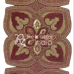 Chemin de Table perlé décoration de maison fournisseur en vrac et fabrication par réfractex inde fabriqué en inde pour la meilleure qualité et le prix bas - Product Image 1