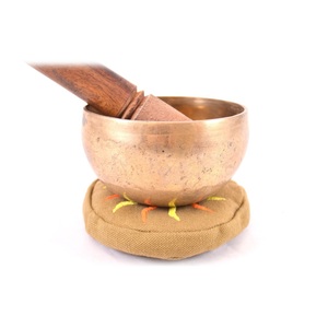 Bol chantant tibétain fait main de haute qualité, style religieux, métal durable - Cuivre - Product Image 6