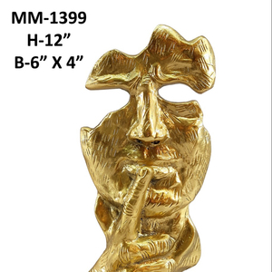 หุ่นสีทองสำหรับตกแต่งบ้าน,ดีไซน์เนอร์ประติมากรรมอุปกรณ์ตกแต่งบ้านสไตล์นอร์ดิกสำหรับตกแต่งสวน - Product Image 1