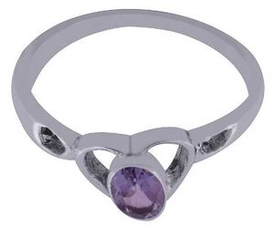 Bague d'éternité vintage en argent massif 925 améthyste pierre précieuse sertissage de lunette fait à la main bijoux en vermeil pour grossiste direct de fête - Product Image 3