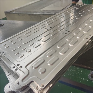 Feuilles de refroidissement de batterie, pour amplificateur, 2 pièces, en aluminium, CNC, voiture, circuit de refroidissement liquide, feuille de dissipateur thermique - Product Image 5