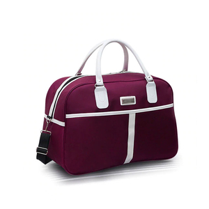 Weekender-bolsas de viaje impermeables para mujer y hombre, bolso de lona de cuero deportivo - Product Image 1