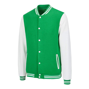Chaquetas universitarias unisex personalizadas Equipos de béisbol Ropa deportiva de invierno informal Tallas grandes Con bolsillo de piel decorado de poliéster de cuero - Product Image 6