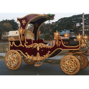 Charrette de mariage Maharaja, chariot traditionnel moderne en métal et bois, taille personnalisée, léger, décoration d'événement - Product Image 1