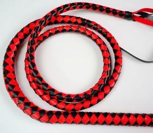 Látigo de caballo de cuero, 4 piezas, 6 pies - Product Image 5
