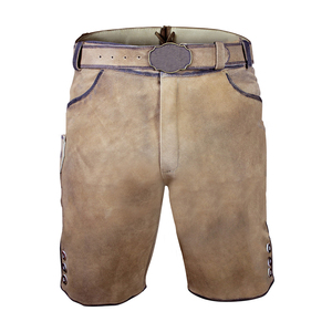Pantalones cortos Lederhosen hechos a medida Patrón sólido Pantalones cortos tradicionales alemanes bávaros antiguos con bordado personalizado de impresión digital - Product Image 1