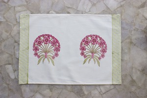 Ensemble de 6 draps de Table et 6 tapis à main en coton, imprimé Floral indien, accessoire pour le bricolage - Product Image 3
