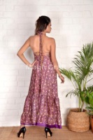 Robe de plage en soie style bohème pour femmes, vêtements d'été, sari, Ibiza, maxi, à la mode, 2020