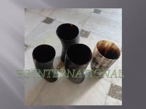 Vente chaude Meilleure Qualité Premium Corne À Boire En Verre Designer Unique Sculpté À La Main Produit De L'Inde Corne Naturelle Fait - Product Image 2