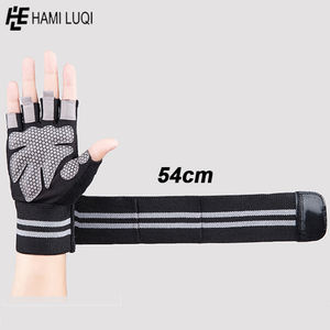Anti Slip Gym Sports Gloves Kids Sports Gloves Fitness Gloves Bags Black Red Blue Logo <b>Band</b> Item Packing Rubber Color <b>Wrist</b> Size - Product Image 4
