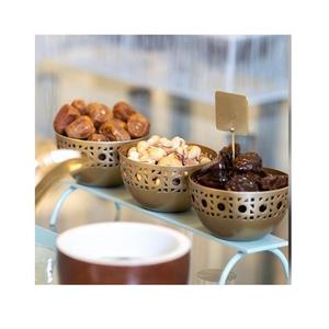 Cuenco de aluminio para servir chocolate con diferentes diseños en color dorado, vajilla de la mejor calidad, cuenco para ensaladas y aperitivos - Product Image 3